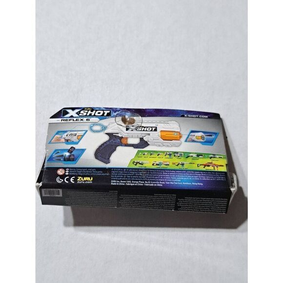 RARE Zuru Mini Brands Goldtone Miniature XShot Reflex 6 Collectible Toy Tik Tok - Picture 2 of 2